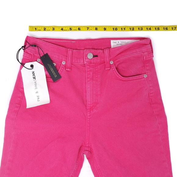Rag & Bone pink high rise skinny jeans, size 26 - Picture 6 of 8